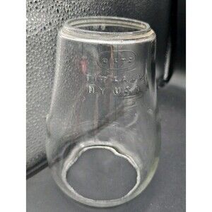Dietz Fitzall NY USA Loc-Nob Lantern Glass Globe Only 2 H Rec'd in USA